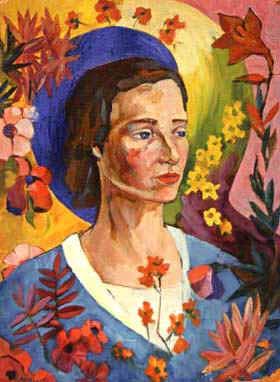 Unknown Lady in Blue, Lentulov, Aristarkh